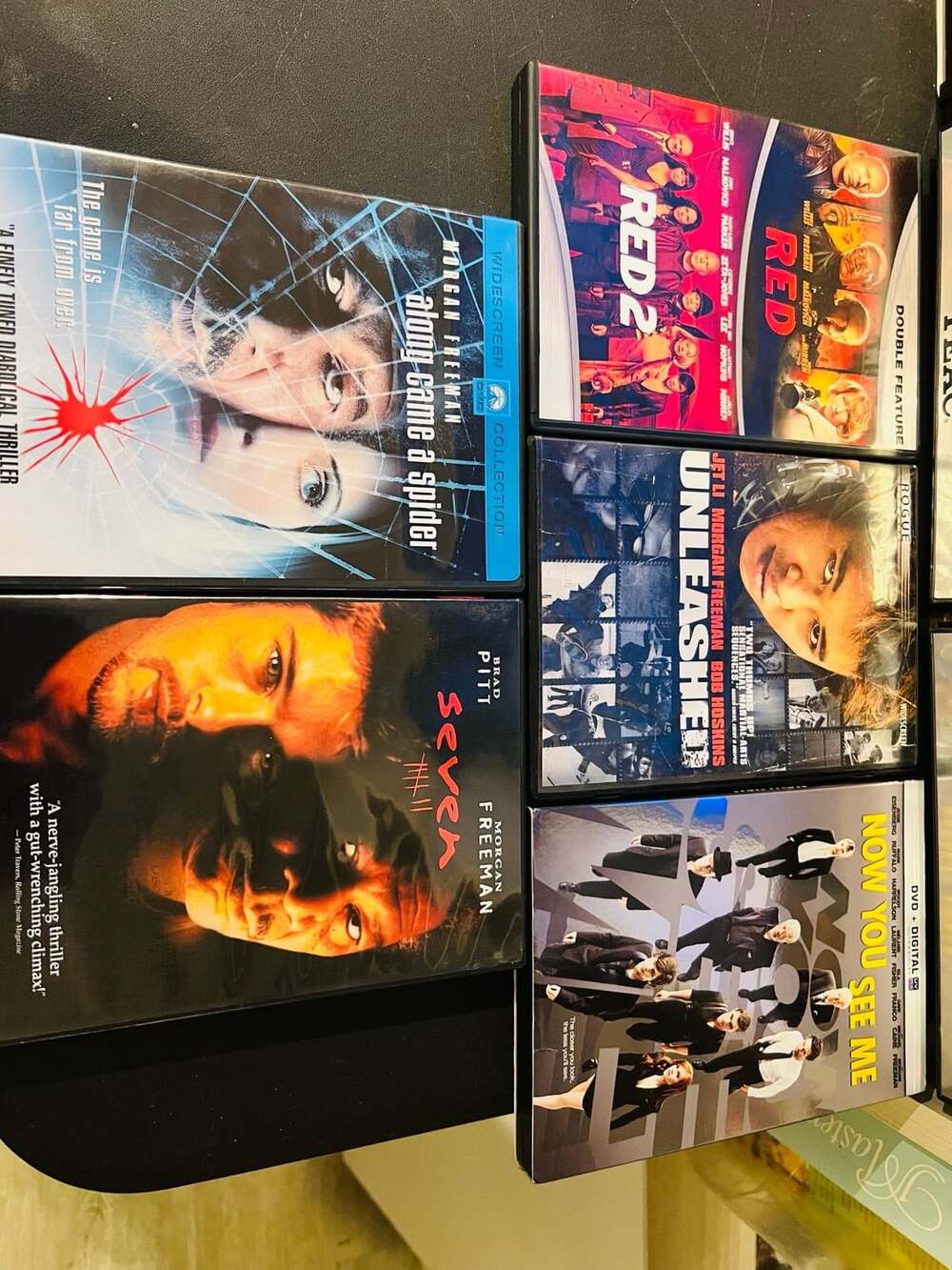 Morgan Freeman DVD Lot: Red, Seven, Along Came A Spider